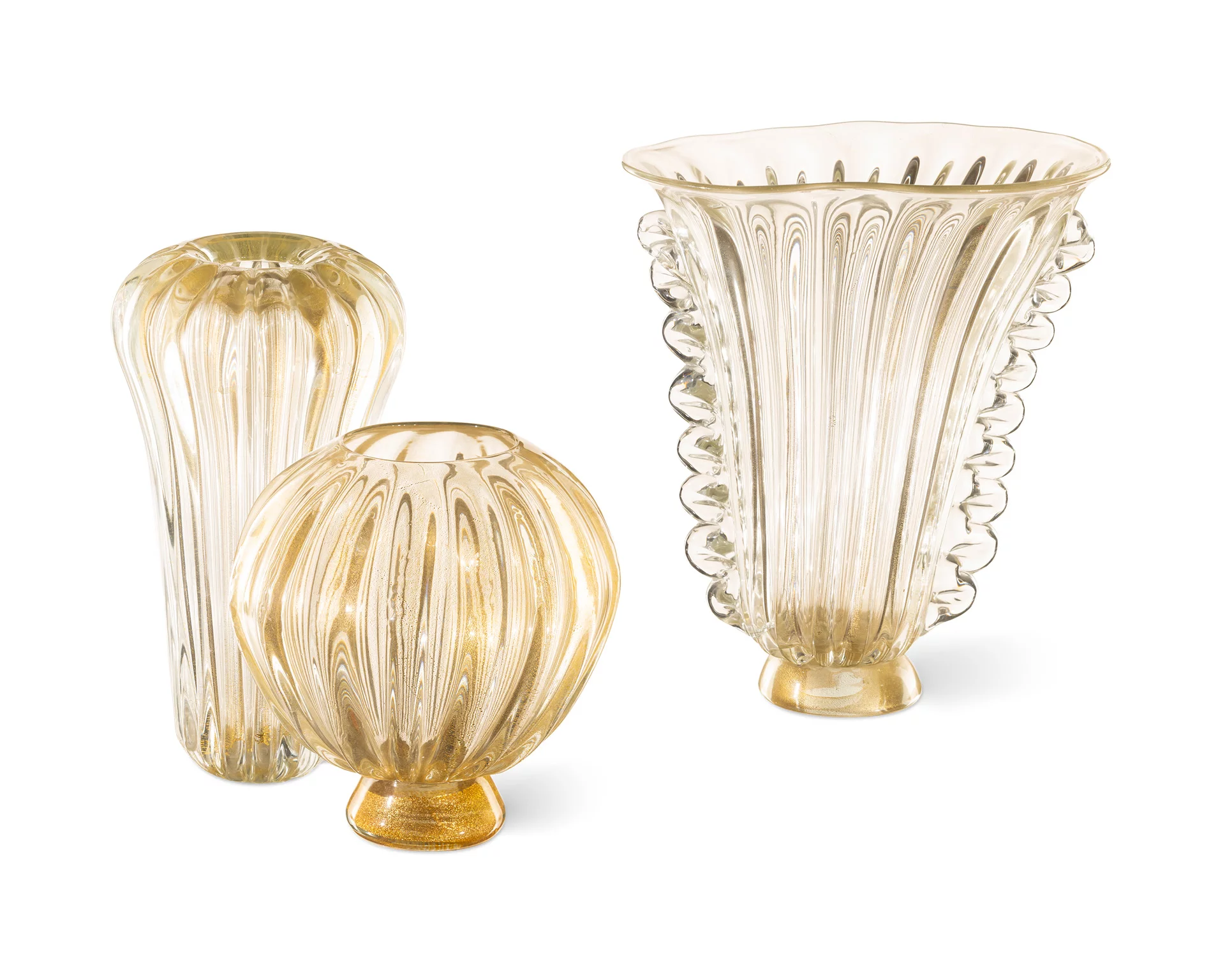 Vaso in vetro soffiato di Murano realizzati a mano