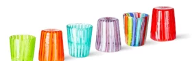 Colorful Murano glassware supplies for retail and hospitality